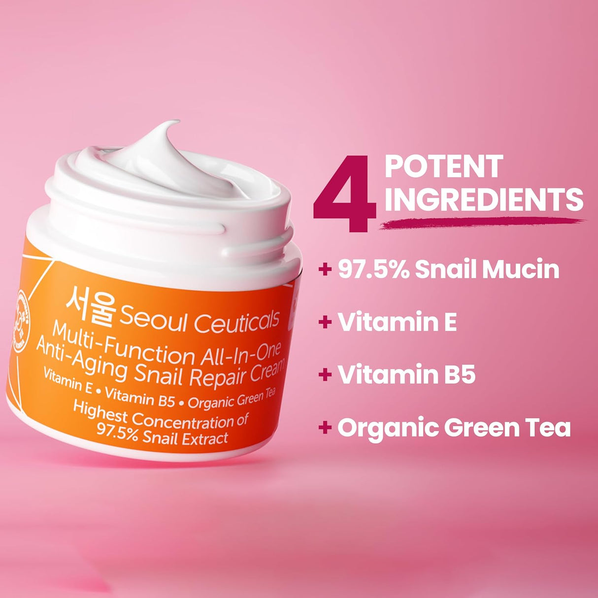 Korean 97.5% Snail Mucin Moisturizer Cream - Kenya - Kenya