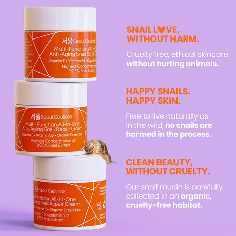 Korean 97.5% Snail Mucin Moisturizer Cream - Kenya - Kenya