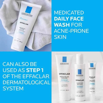 La Roche-Posay Effaclar Medicated Acne Gel Facial Cleanser - view 5