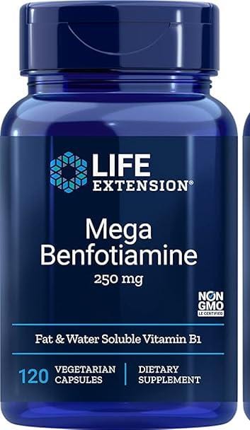 Life Extension Mega Benfotiamine Capsule, 250 Mg, 120 Vegetarian Capsules - Kenya