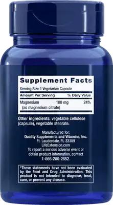 Magnesium (Citrate) 100mg 180 Capsules - view 2