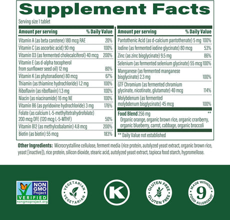 MegaFood Women's 55+ One Daily Multivitamin for Women Plus Real Food - Immune Support Supplement - Vegetarian - 60 Tabs - Kenya