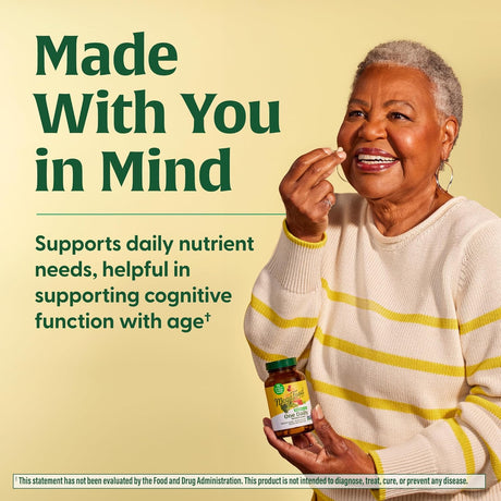 MegaFood Women's 55+ One Daily Multivitamin for Women Plus Real Food - Immune Support Supplement - Vegetarian - 60 Tabs - Kenya