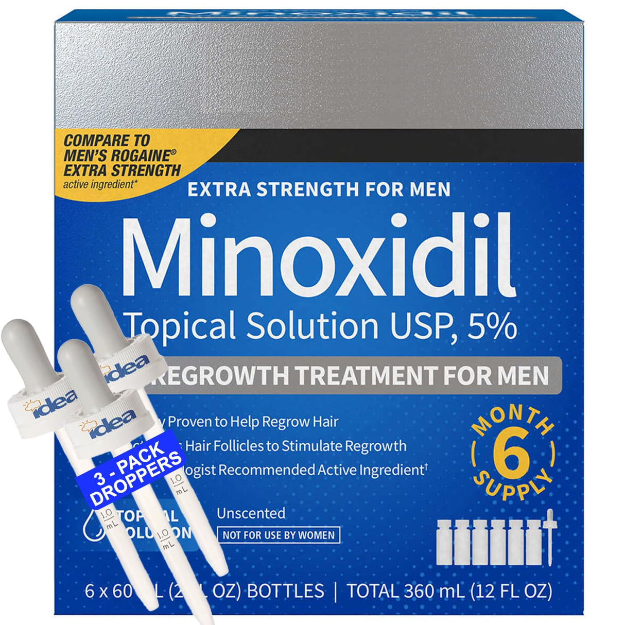 Minoxidil 5% Topical Solution Compatible with Kirkland (1-Month Supply) - Kenya