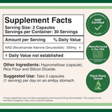 NAD Supplement (500mg of 95% Pure NAD+ Per Serving, 30 Day Supply) - Kenya