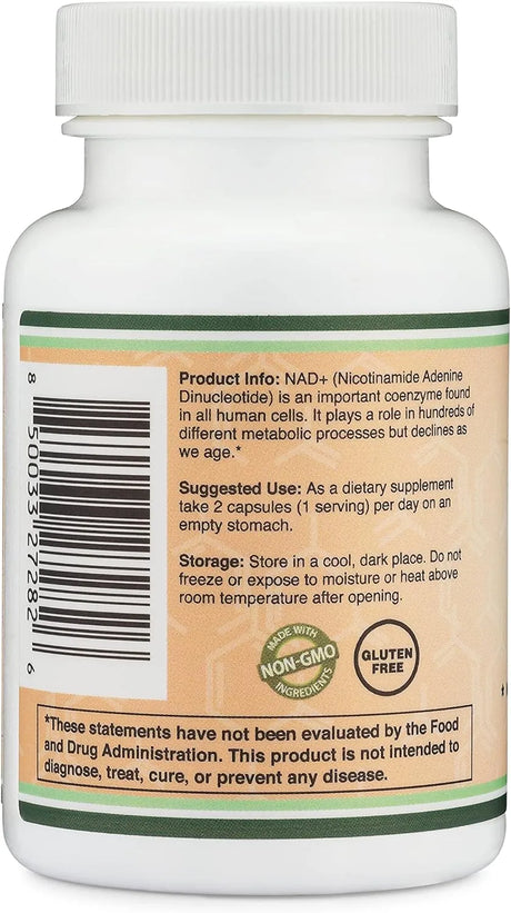 NAD Supplement (500mg of 95% Pure NAD+ Per Serving, 30 Day Supply) - Kenya