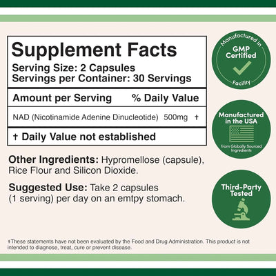 NAD Supplement  95% Pure - view 2