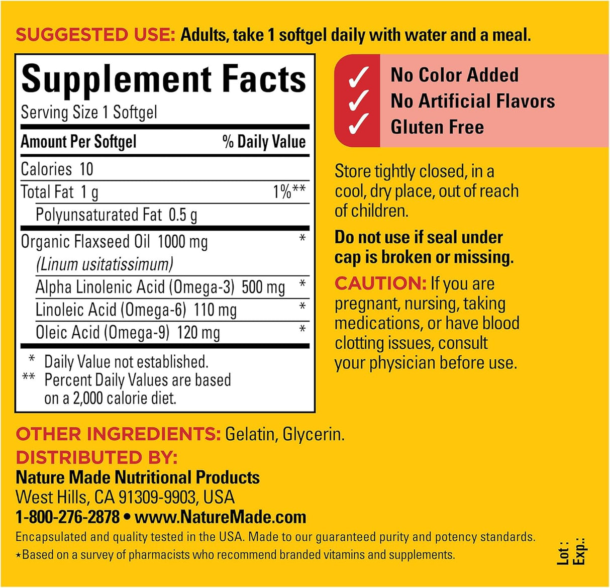 Nature Made Flaxseed Oil 1000 mg - price in Kenya