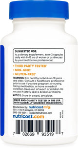 Nutricost Coleus Forskohlii 500mg 60 Capsules - Kenya