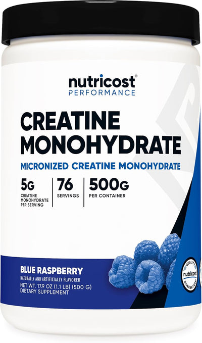 Nutricost Creatine Monohydrate Powder (Blue Raspberry) - view 1