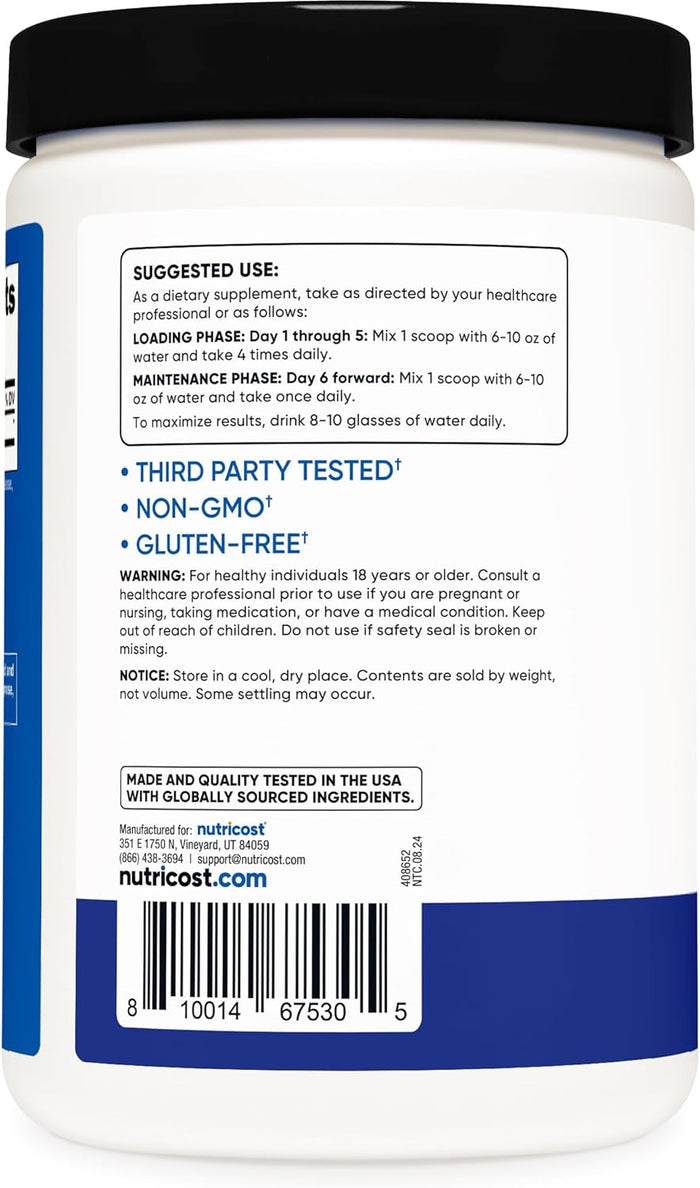 Nutricost Creatine Monohydrate Powder (Blue Raspberry)