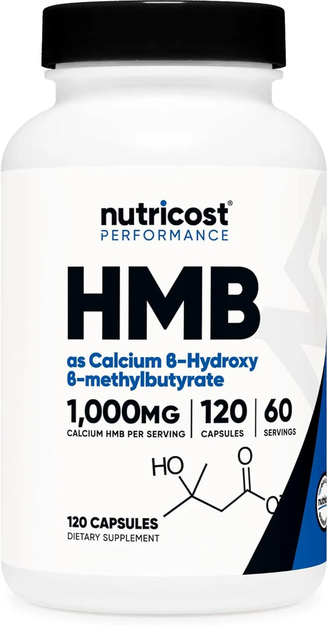 Nutricost HMB (Beta-Hydroxy Beta-Methylbutyrate) 1000mg (240 Capsules) - 500mg Per Capsule - Kenya