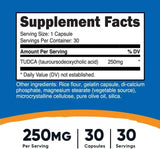 Nutricost Tudca 250mg, 30 Capsules (Tauroursodeoxycholic Acid) - Gluten Free, Non-GMO - Kenya