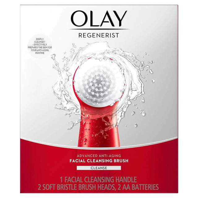 Olay Facial Cleansing Brush Regenerist, Face Exfoliator with 2 Brush Heads - Kenya