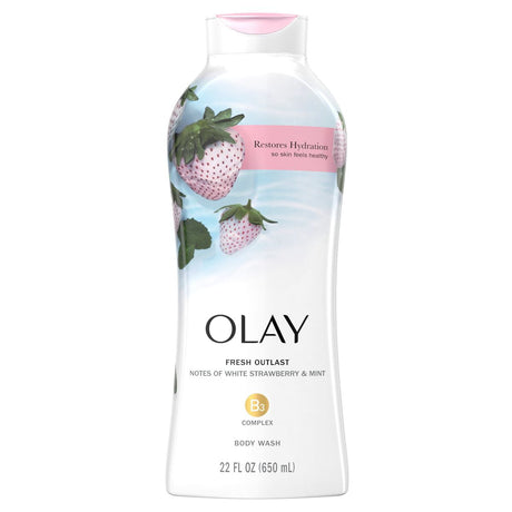 Olay Fresh Outlast White Strawberry Mint Body Wash - Kenya