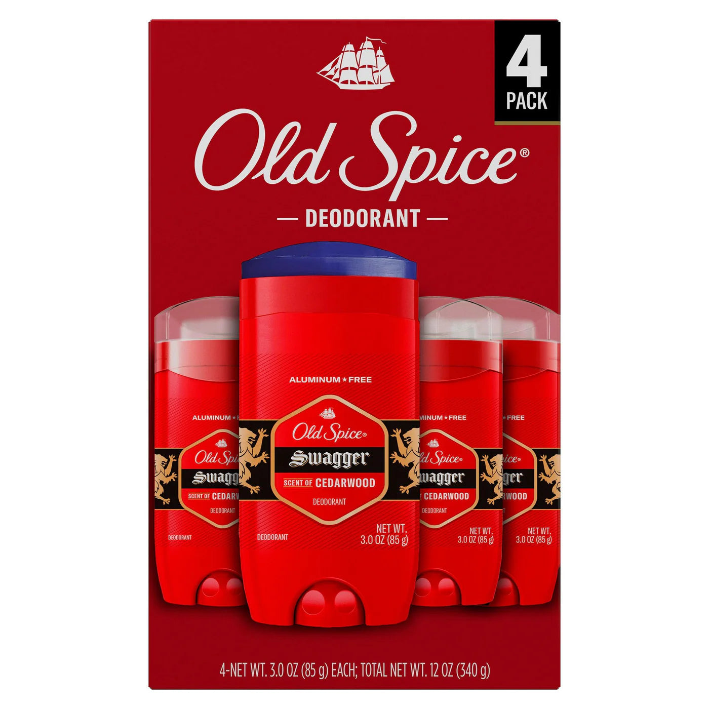 Old Spice Swagger Invisible Solid  Deodorant 4 Pack
