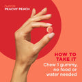 OLLY Adult Probiotic + Prebiotic Gummy Peach image 4