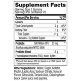 OLLY Adult Probiotic + Prebiotic Digestive Support Gummy, Peach, 70 ct