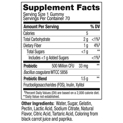 OLLY Adult Probiotic + Prebiotic Gummy Peach - view 3
