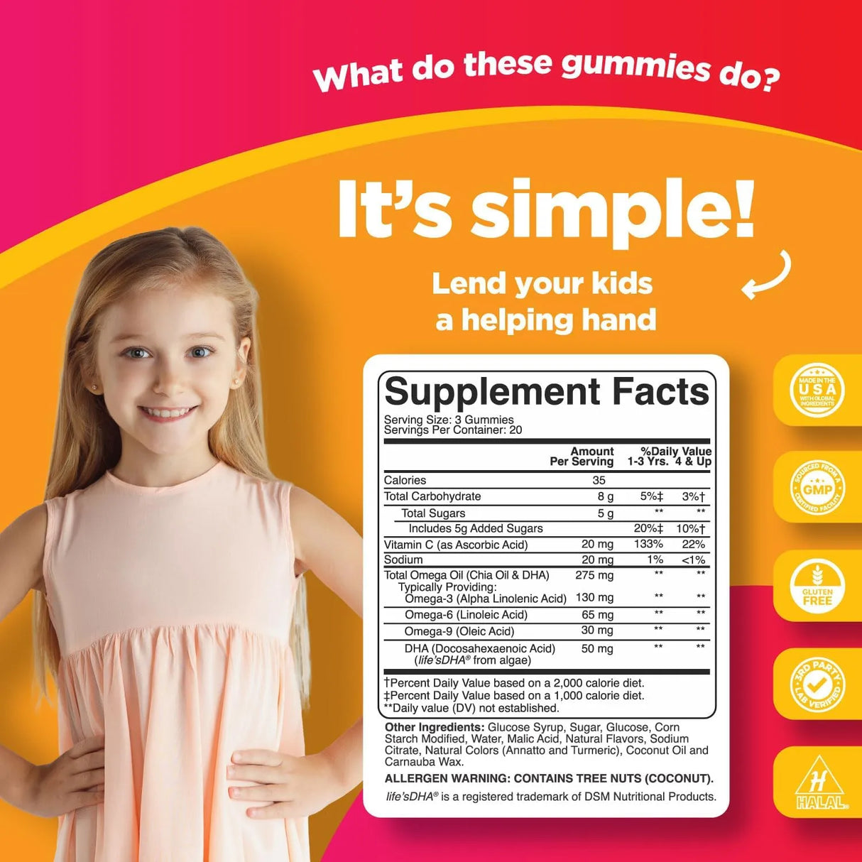 Omega 3 Gummies for Kids - Delicious Kids DHA Omega 3 6 9 Gummy - Kenya