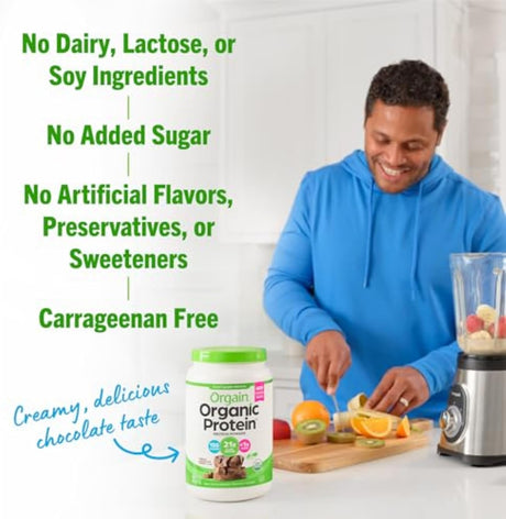 Orgain Organic Whey Protein Powder Creamy Chocolate Fudge - Kenya