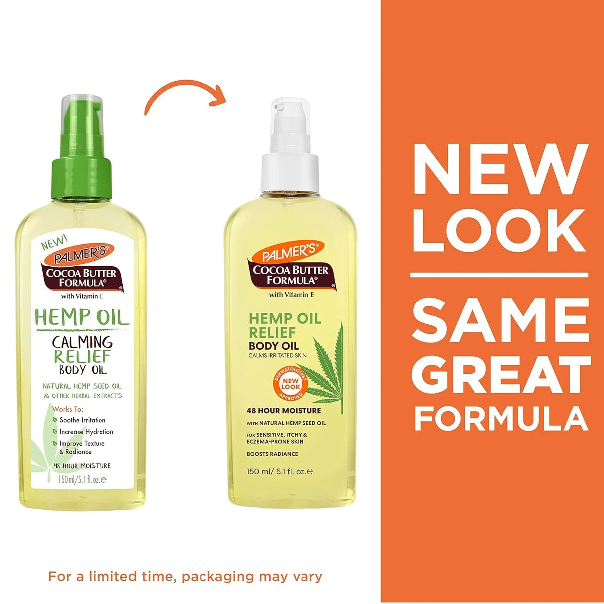 Palmer's Cocoa Hemp Oil Calming Relief Body Oil - Kenya