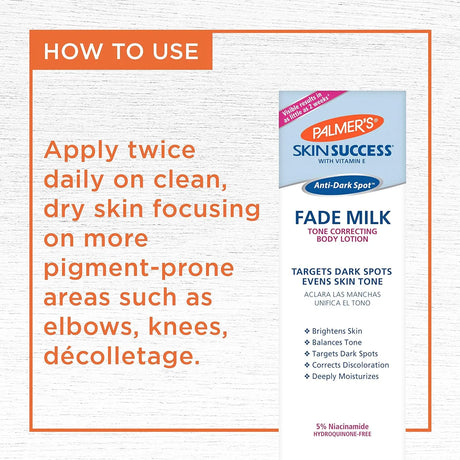 Palmer's Skin Success Anti-Dark Spot Fade Milk Body Lotion, 8.5 Ounce - Kenya