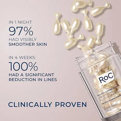 RoC Retinol Correxion Anti-Aging Wrinkle Night Serum 30 Capsules - view 3
