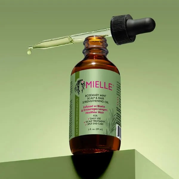 Rosemary Mint Mielle Scalp & Hair Strengthening Oil for All Hair Types, 2 Ounce - Kenya