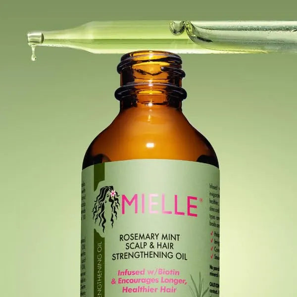 Rosemary Mint Mielle Scalp & Hair Strengthening Oil for All Hair Types, 2 Ounce - Kenya