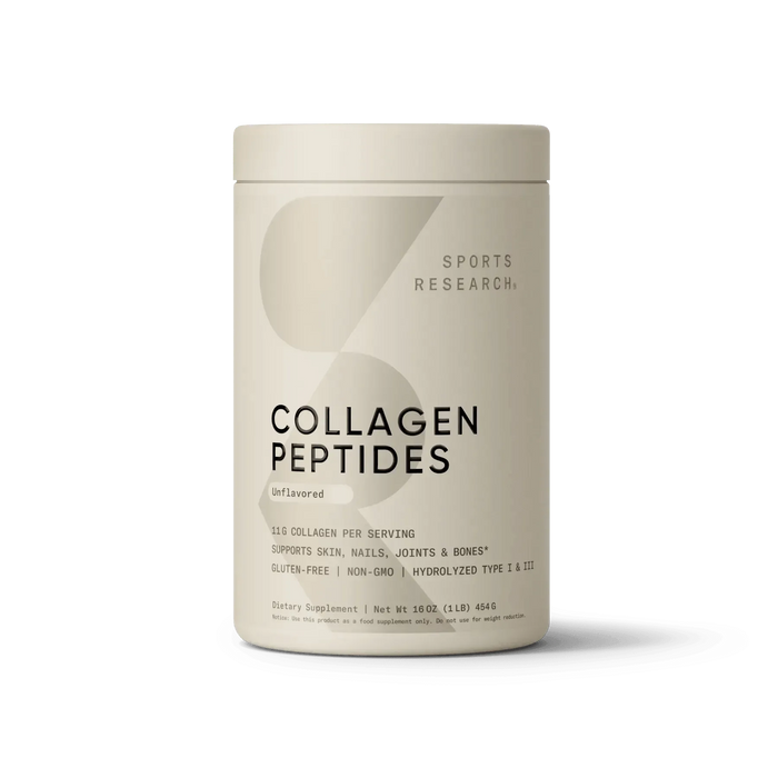 Sports Research Hydrolyzed Collagen Peptides Powder 454g