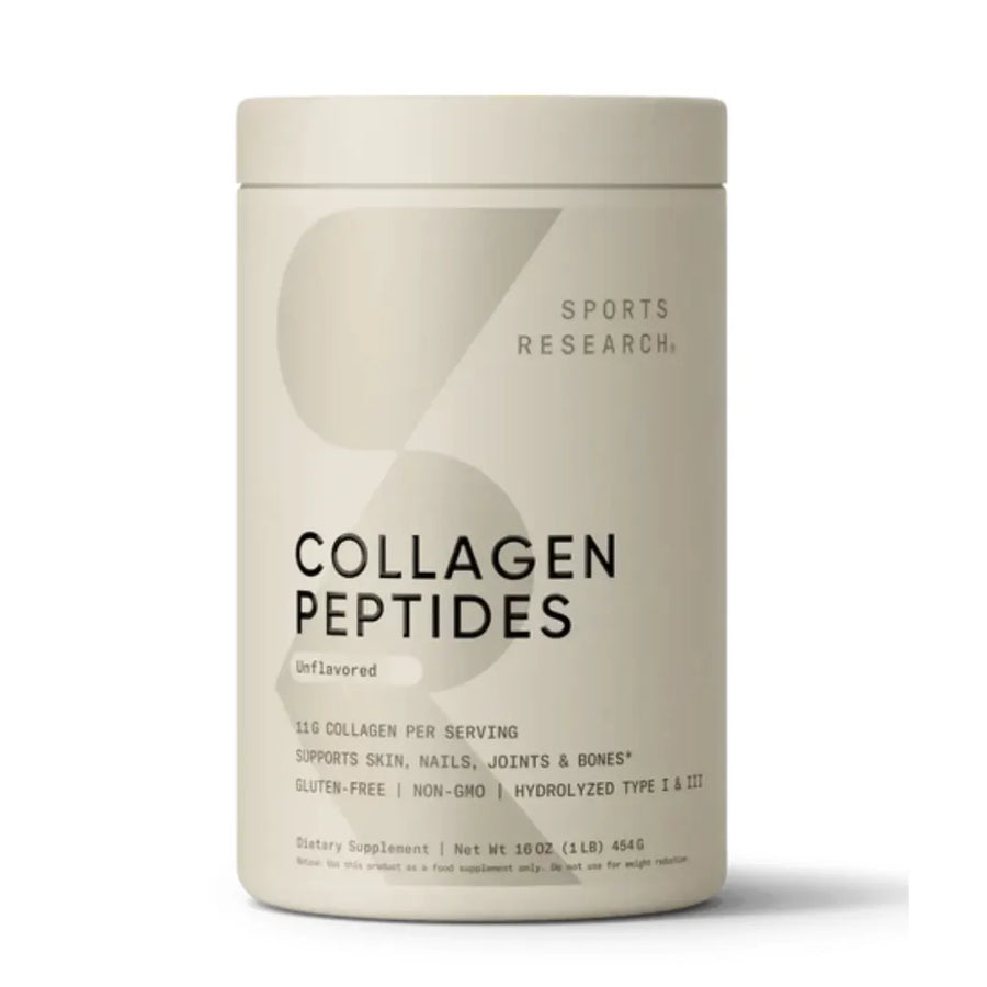 Sports Research Hydrolyzed Collagen Peptides Powder 454g