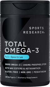 Sports Research® Total Omega-3 Fish Oil 2200mg - price in Kenya