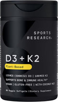Sports Research® Vitamin D3 + K2 60CT image 1