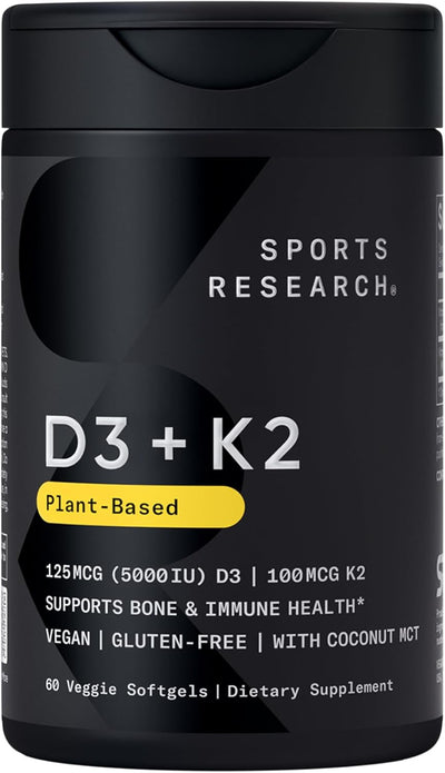 Sports Research® Vitamin D3 + K2 60CT - view 1