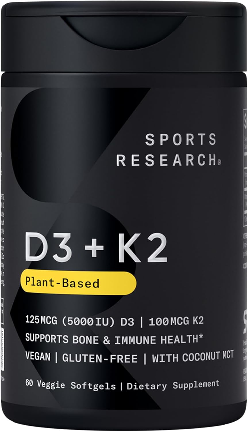 Sports Research® Vitamin D3 + K2 60CT