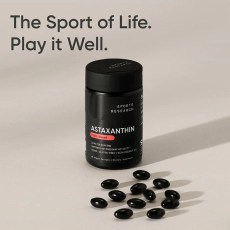 Sports Research Vegan Astaxanthin 12mg with Organic Coconut Oil - Kenya