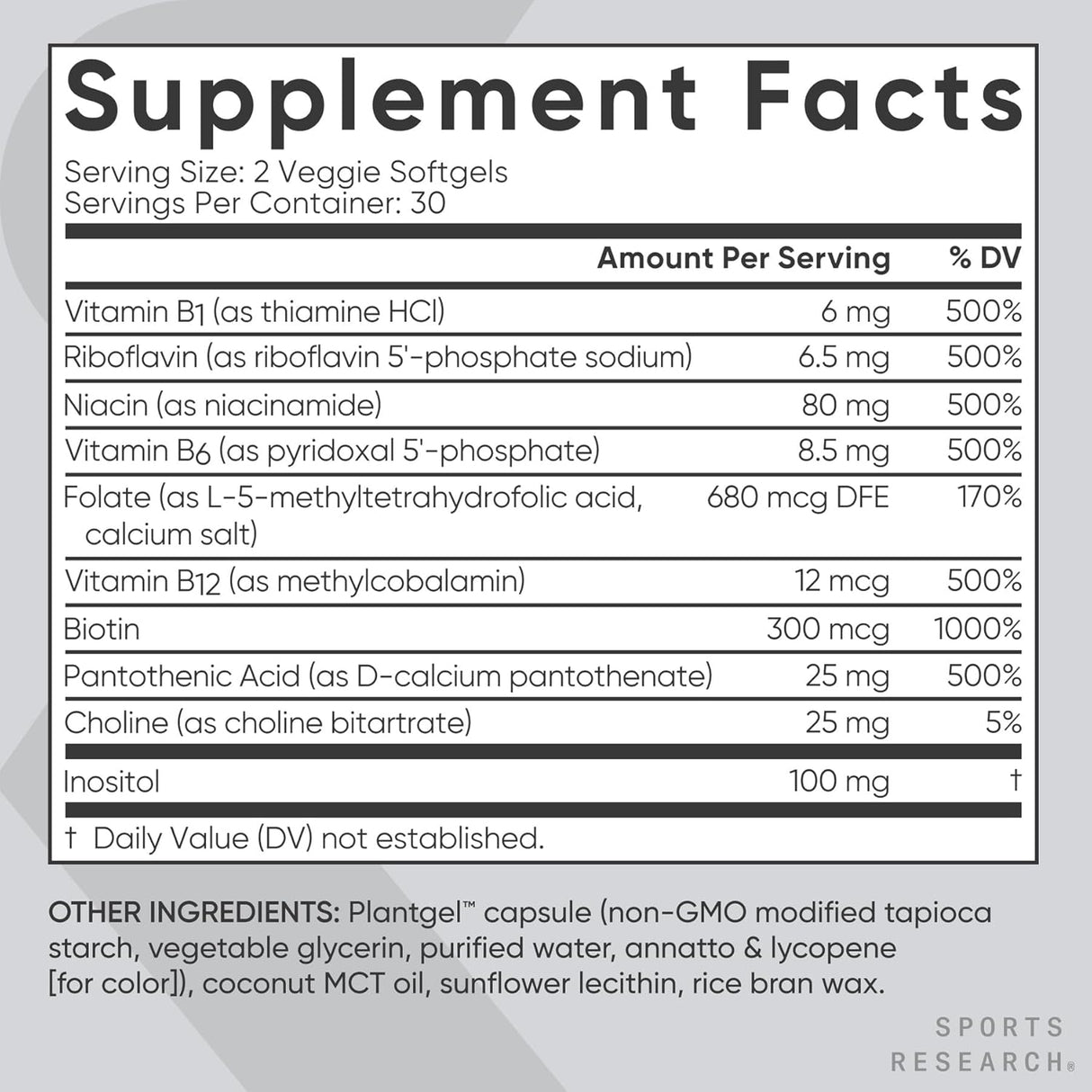 Sports Research Vitamin B-Complex - Kenya