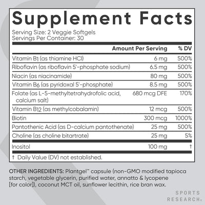 Sports Research Vitamin B-Complex - view 6