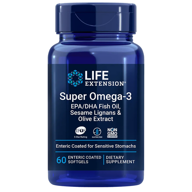 Super Omega-3 EPA-DHA Fish Oil, Sesame Lignans & Olive Extract (Enteric Coated) - Kenya