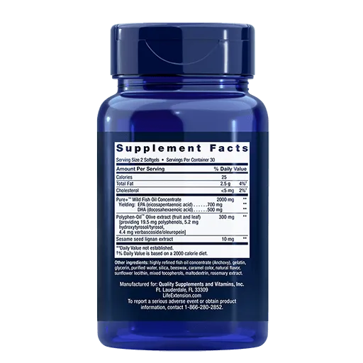 Life Extension Super Omega-3 EPA/DHA Fish Oil