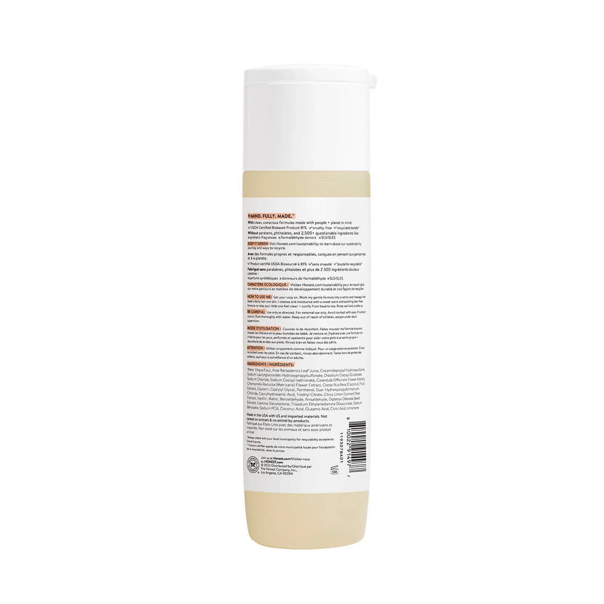 The Honest Shampoo + Body Wash, Sweet Cream - Kenya