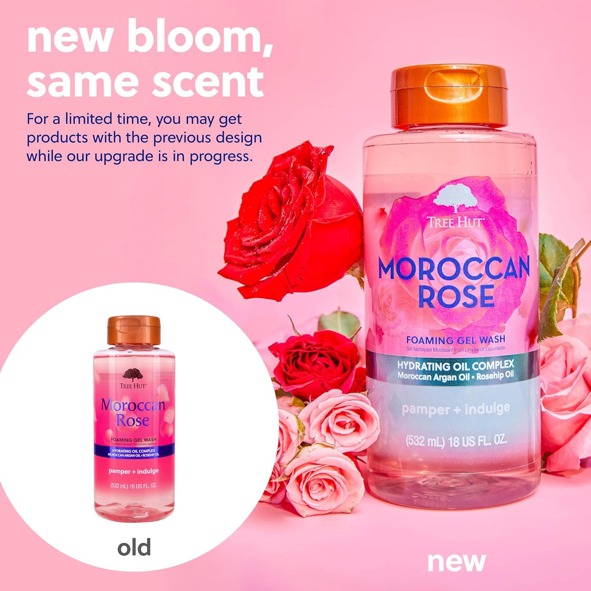 Tree Hut Moroccan Rose Foaming Gel Wash- Kenya - Kenya