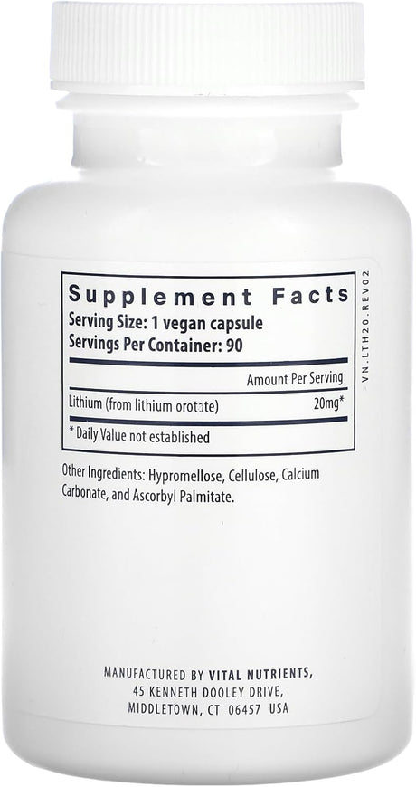 Vital Nutrients Lithium Orotate 20mg - price in Kenya