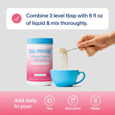 Vital Proteins Collagen Peptides Advanced Strawberry - view 3