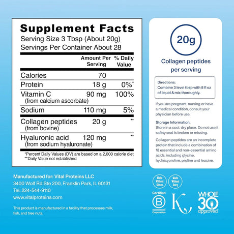 Vital Proteins Collagen Peptides Powder Advanced 567g - Kenya