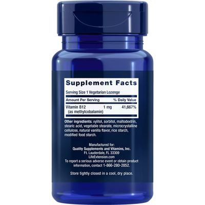 Life Extension Vitamin B12 Methylcobalamin - view 2