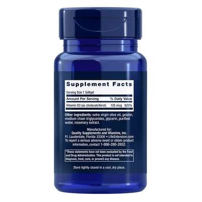 Life Extension Vitamin D3 - view 2