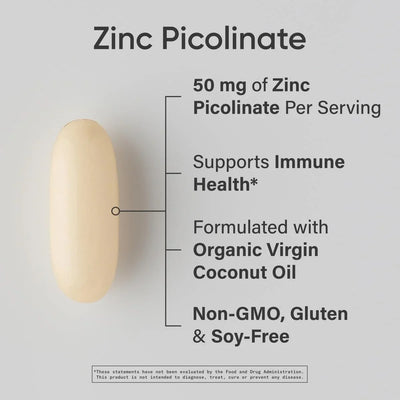 Zinc Picolinate 50mg (60 Liquid Softgels) - view 2