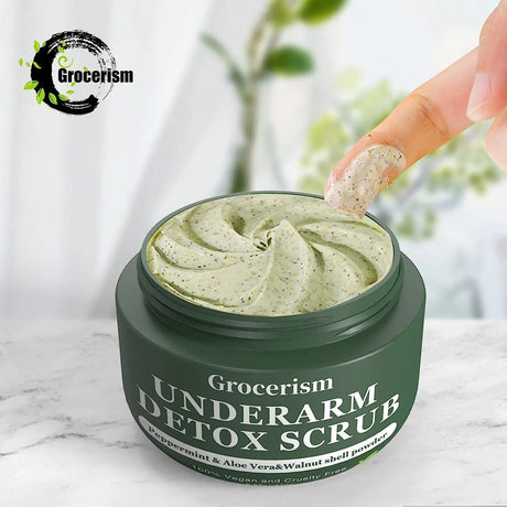 Armpit Detox and Body Scrub with Peppermint and Aloe Vera for Odors Removing - Kenya